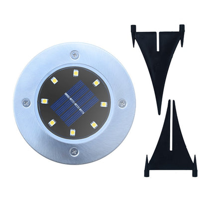 Lampe de sol solaire 16 LED (4 Pièces)
