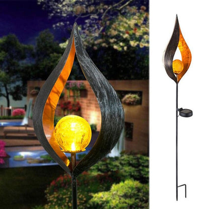 Piquet solaire jardin boule de feu