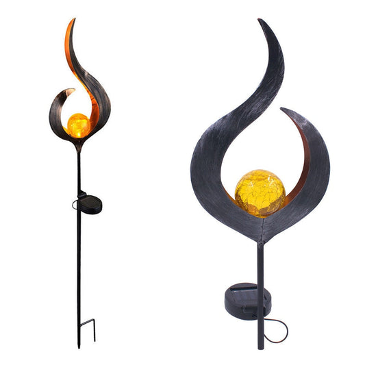Piquet solaire jardin Boule enflammée