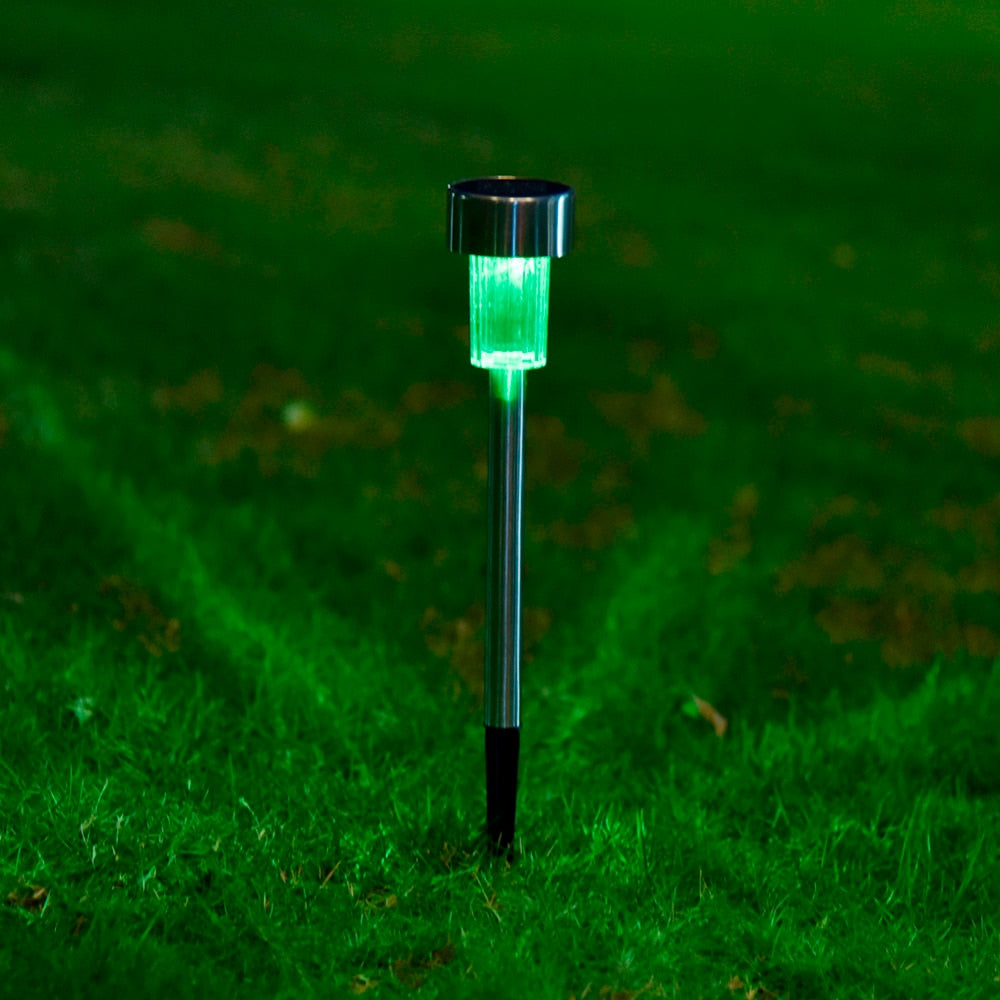 Balise solaire extérieure 10 Pièces Multicolore Inox