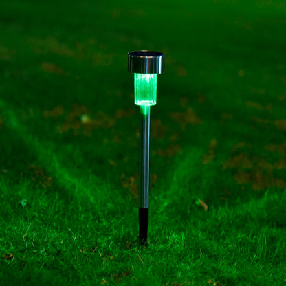 Balise solaire extérieure 10 Pièces Multicolore Inox