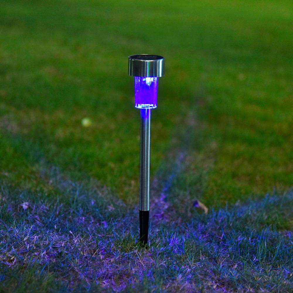 Balise solaire extérieure 10 Pièces Multicolore Inox