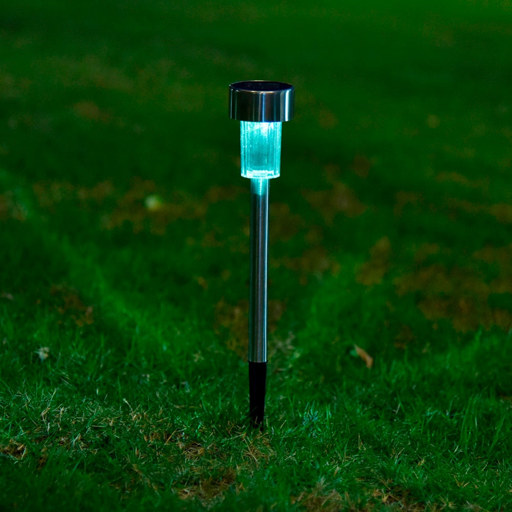 Balise solaire extérieure 10 Pièces Multicolore Inox