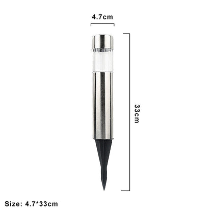 Balise solaire extérieure Piquet Argenté Inox
