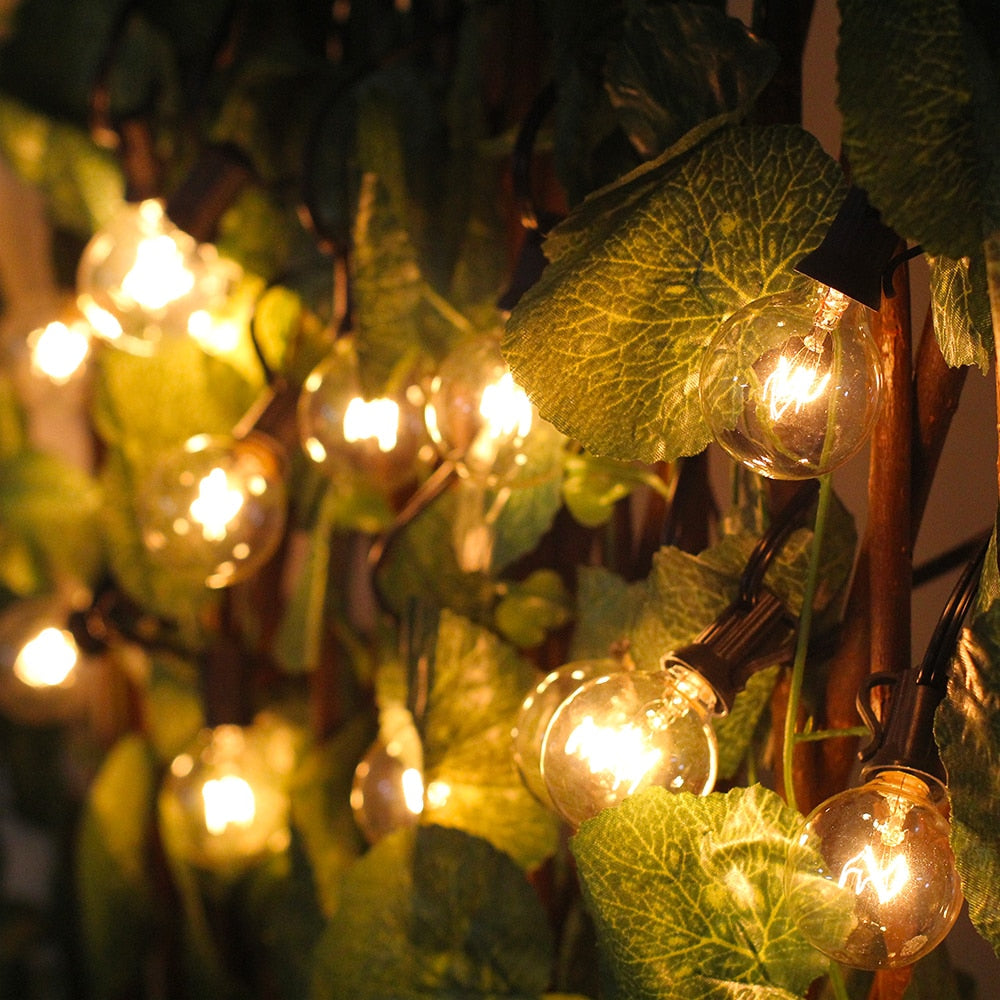Guirlande Solaire Ampoule Claire Vintage (20LED)