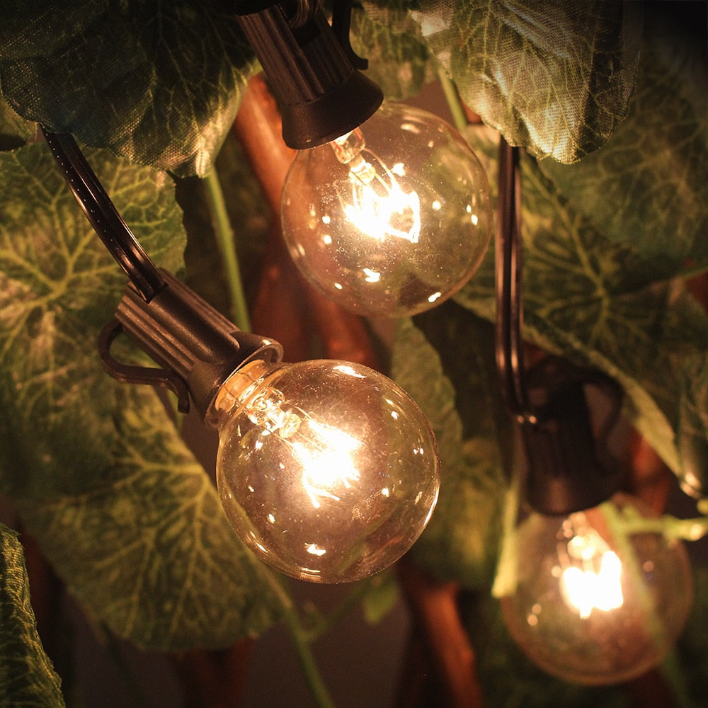 Guirlande Solaire Ampoule Claire Vintage (20LED)