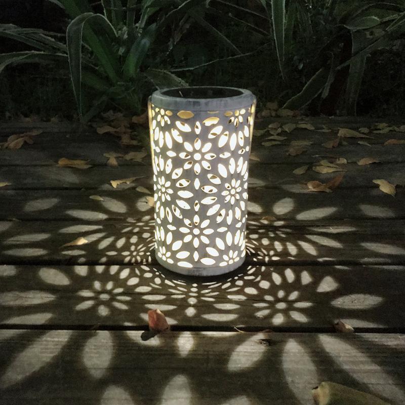 Lanterne Solaire Fleure Antique