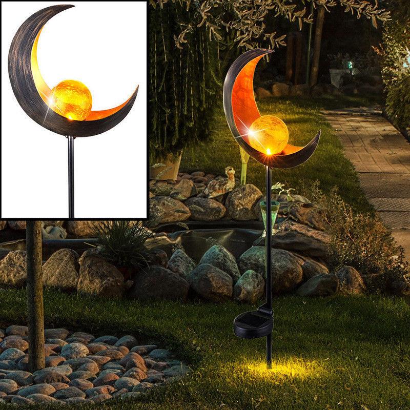 Piquet solaire jardin en Croissant de lune