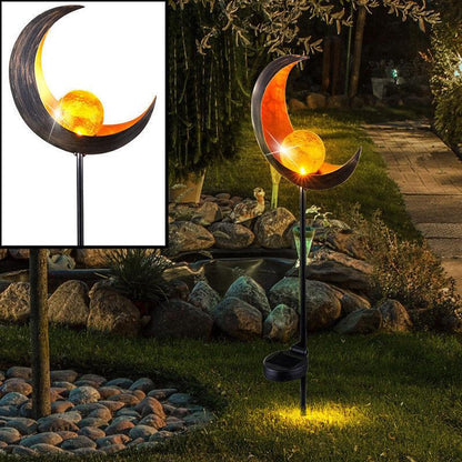 Piquet solaire jardin en Croissant de lune