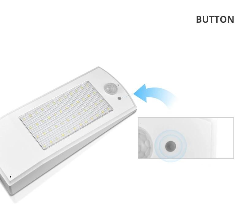 Lampadaire Solaire Noir/Blanc 48 LED