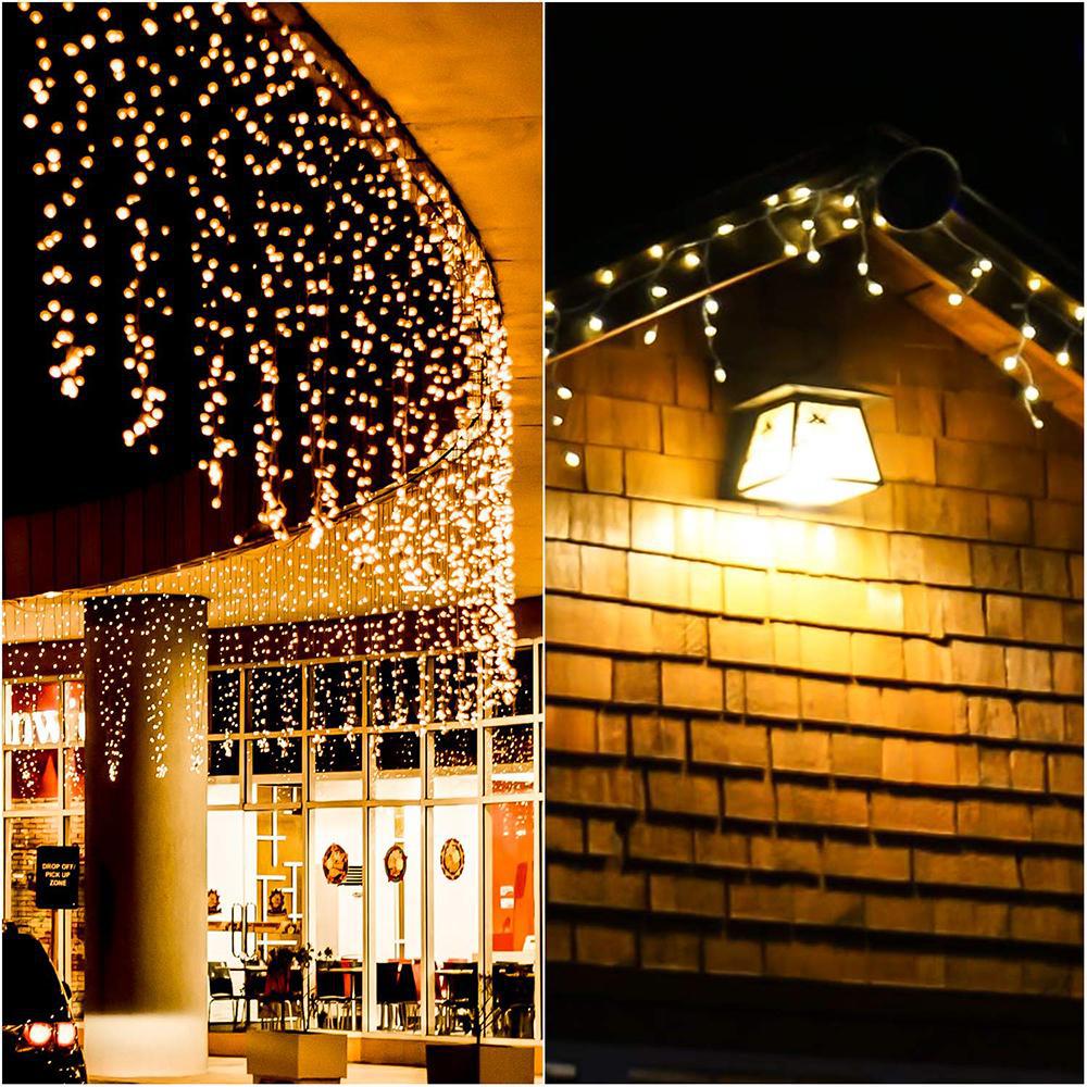 Guirlande Solaire Multicolore <br> Rideau Lumineux 300 LED