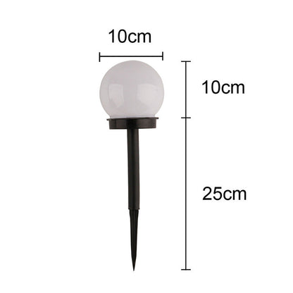 Boule solaire jardin Blanche White Ball (8 PCS)