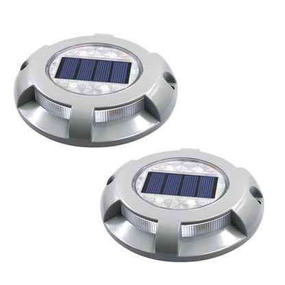 Lampe de sol solaire Goujon de Route Alu