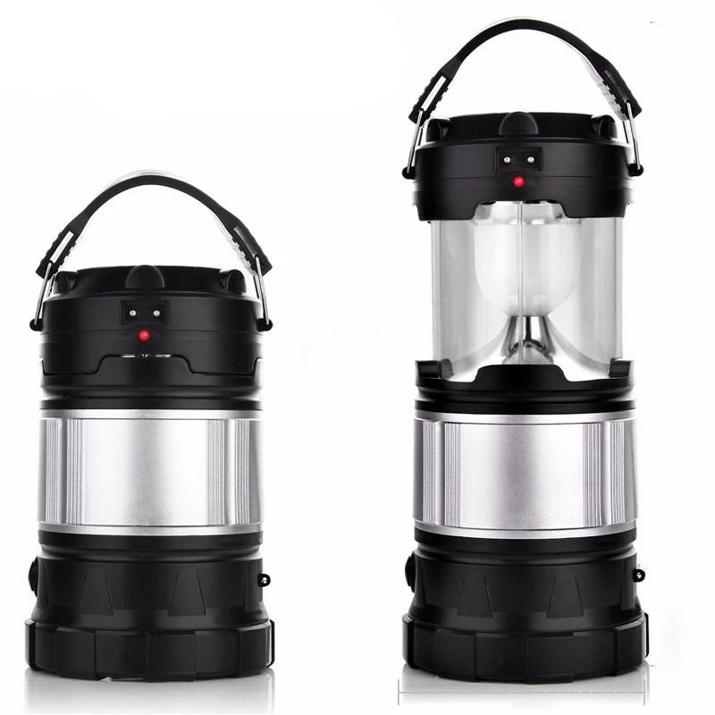 Lampe solaire camping Lanterne 2 en 1 Pliable