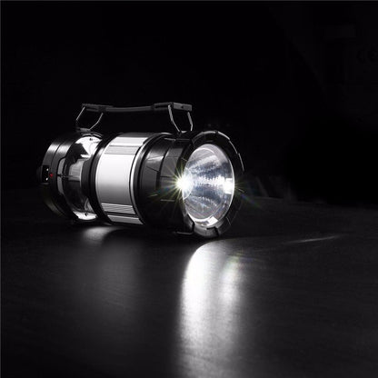 Lampe solaire camping Lanterne 2 en 1 Pliable