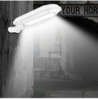 Lampadaire Solaire Ovale Blanc 600 lumens