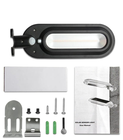 Lampadaire Solaire Ovale Noire 600 Lumens