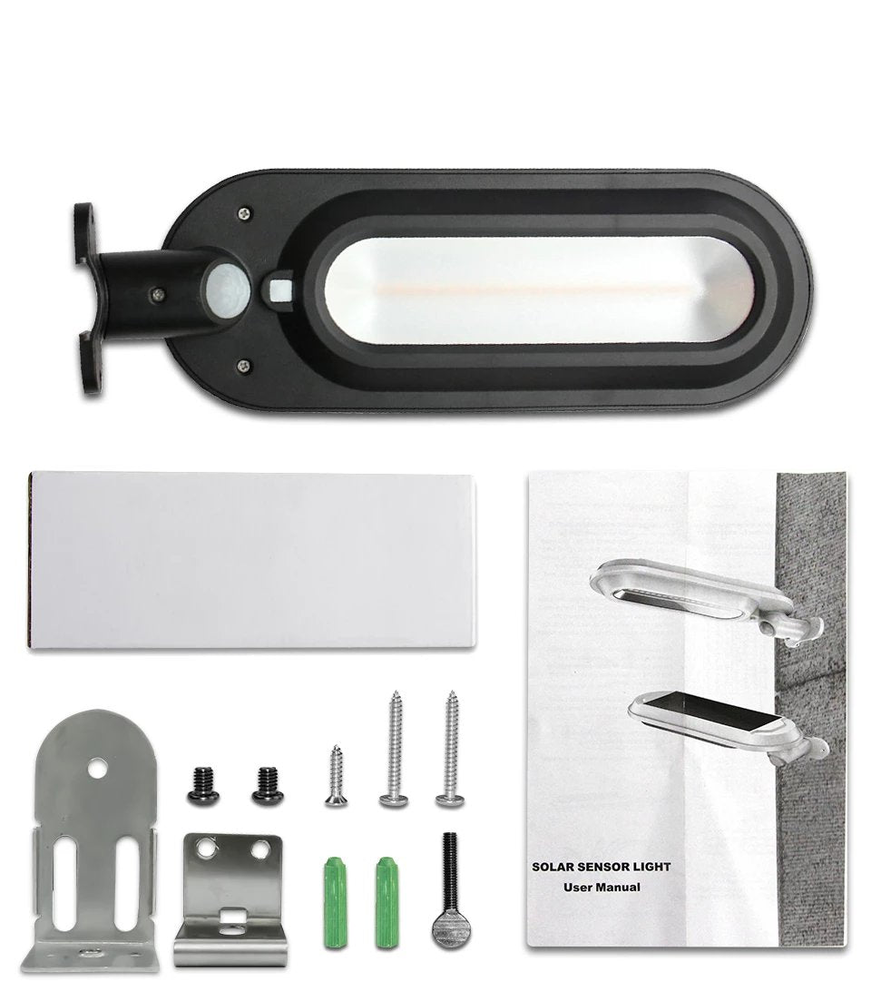 Lampadaire Solaire Ovale Blanc 600 lumens