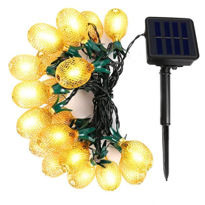 Guirlande Solaire Ananas Lumineux 20 Pièces