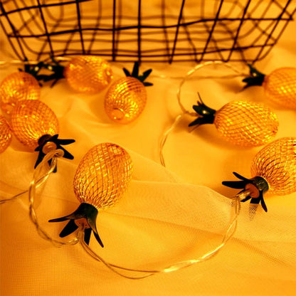 Guirlande Solaire Ananas Lumineux 20 Pièces