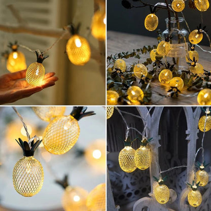 Guirlande Solaire Ananas Lumineux 20 Pièces