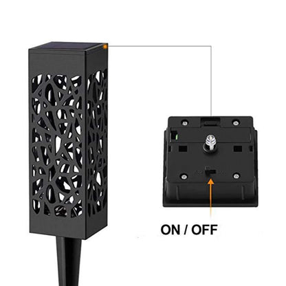 Balise solaire extérieure Lumineuse Noire