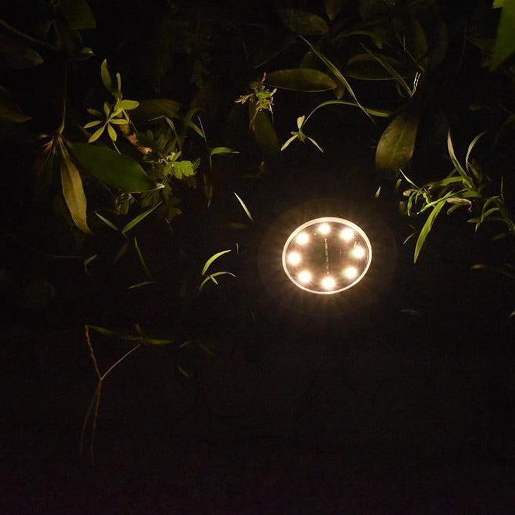 Balise solaire extérieure Piquet jardin couleur Cuivre 8 LED (Inox)