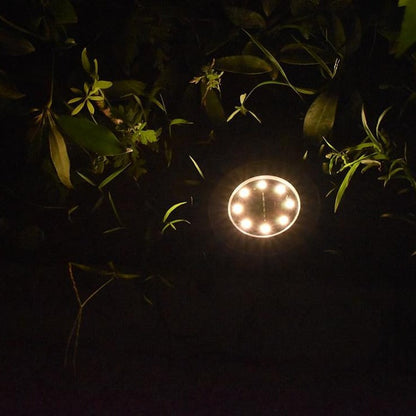 Balise solaire extérieure Piquet jardin couleur Cuivre 8 LED (Inox)