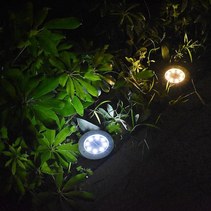 Balise solaire extérieure Piquet jardin couleur Cuivre 8 LED (Inox)