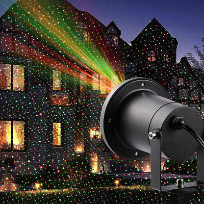 Projecteur Laser solaire en Étoile Clignotante (Rouge/Vert)