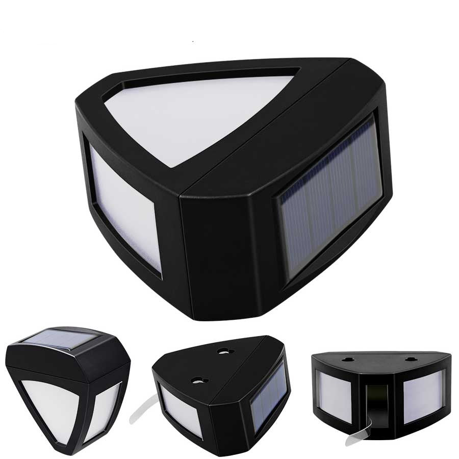 Applique murale solaire décorative noire