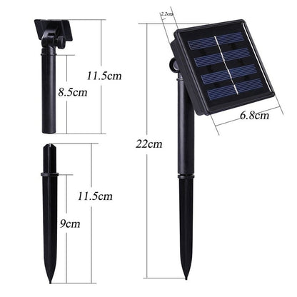 Guirlande Solaire Marocaine Argenté (20 LED)