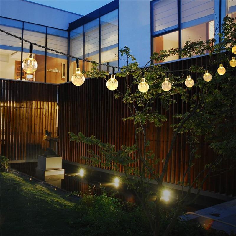 Guirlande Solaire 20 Boule à Bulle Jaune