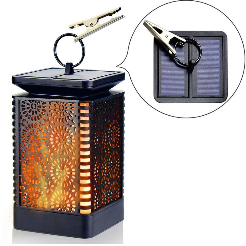 Lanterne Solaire Flamme Vintage