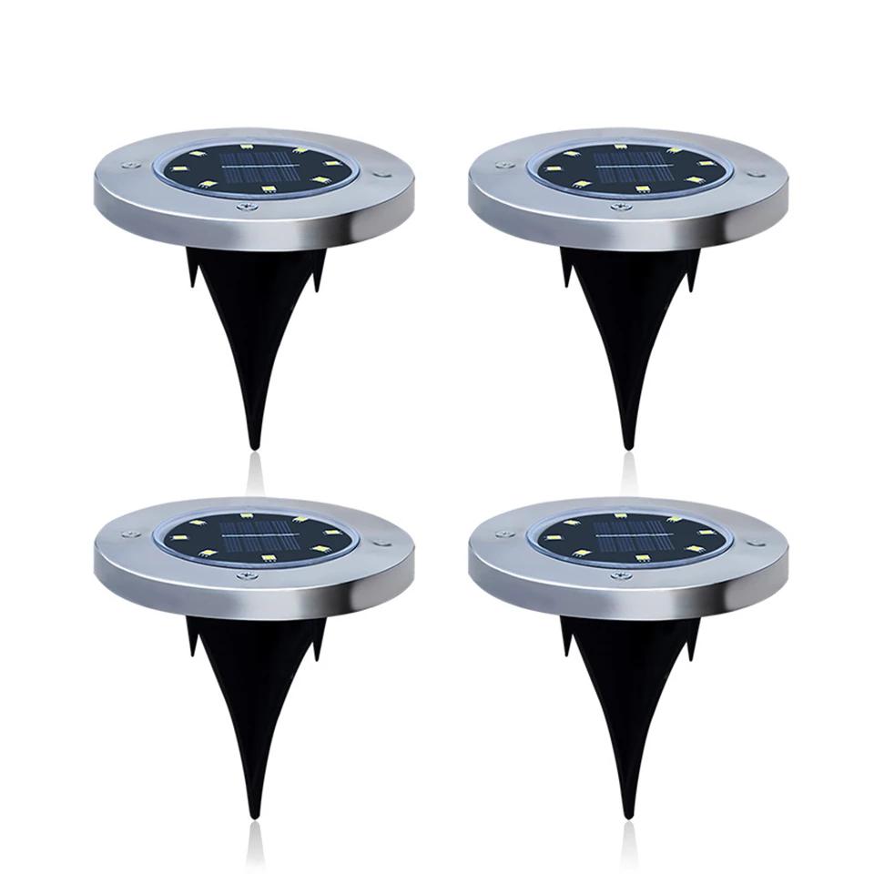 Lampe de sol solaire 16 LED (4 Pièces)