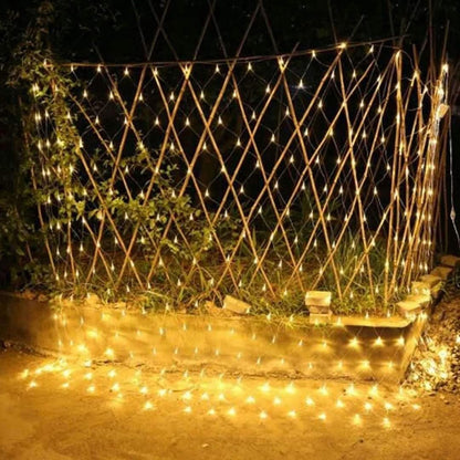 Guirlande Solaire <br> Filet de Maille Multicolore 200 LED