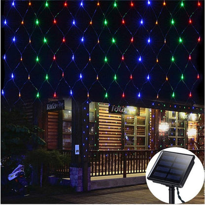 Guirlande Solaire <br> Filet de Maille Multicolore 200 LED