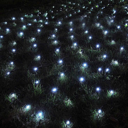 Guirlande Solaire <br> Filet de Maille Blanc 100 LED