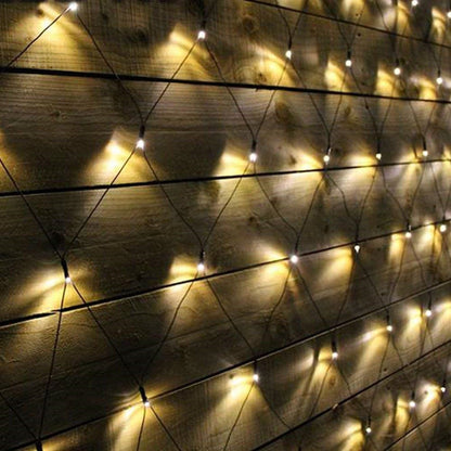 Guirlande Solaire <br> Filet de Maille Multicolore 200 LED