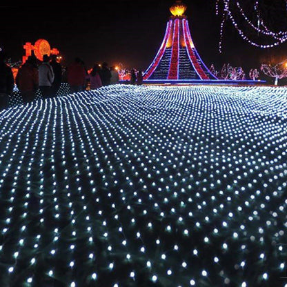 Guirlande Solaire <br> Filet de Maille Multicolore 200 LED