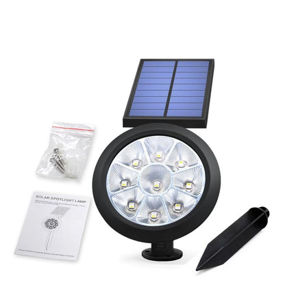 Balise solaire extérieure Spot à Piquet 2en1 (9LED)