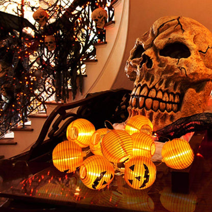 Guirlande Solaire Citrouille d'Halloween