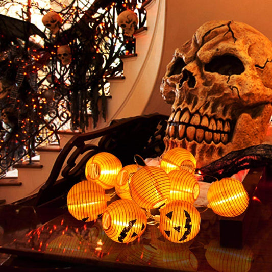 Guirlande Solaire Citrouille d'Halloween