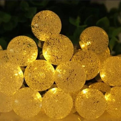 Guirlande Solaire 50 Boule à Bulle 7 Mètres