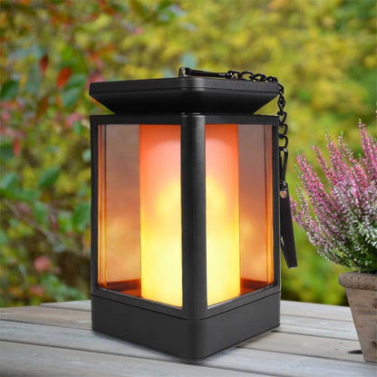 Lanterne Solaire de Jardin à suspendre Flamme Dansante
