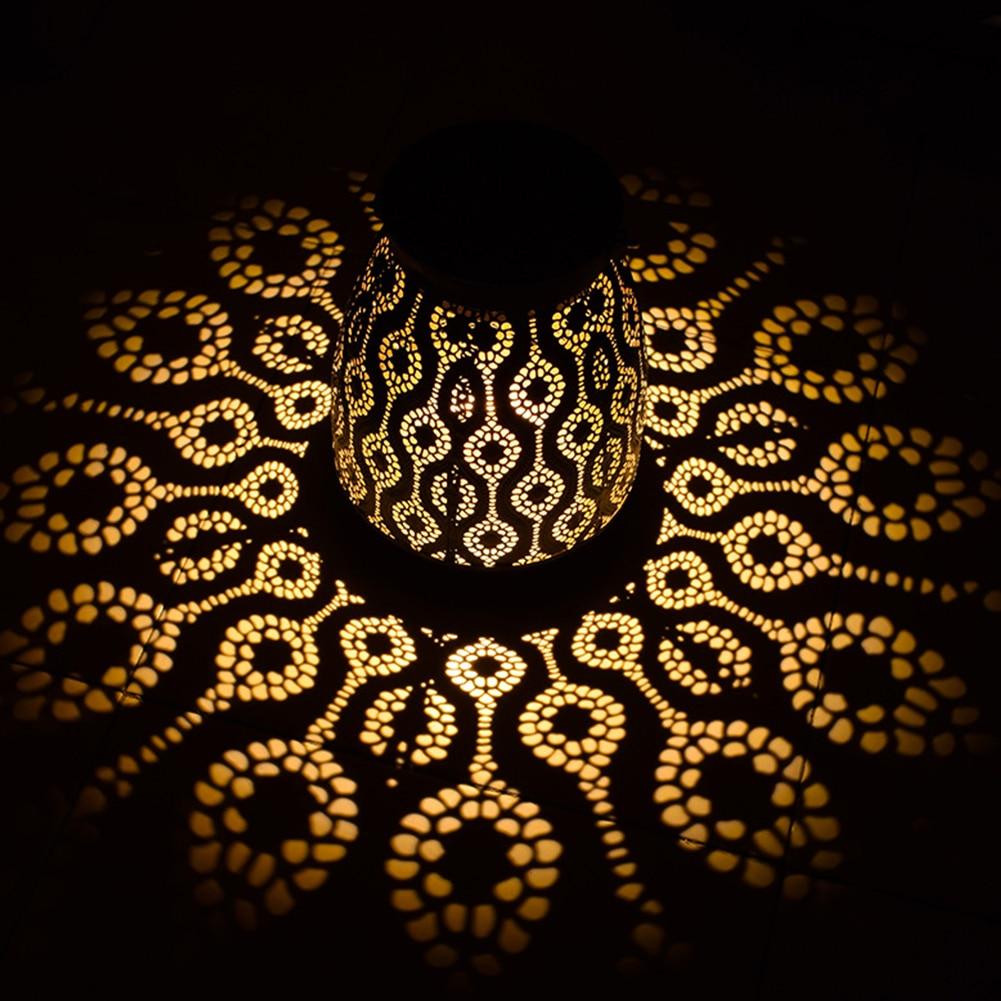 Lanterne Solaire Marocaine Design en Fer