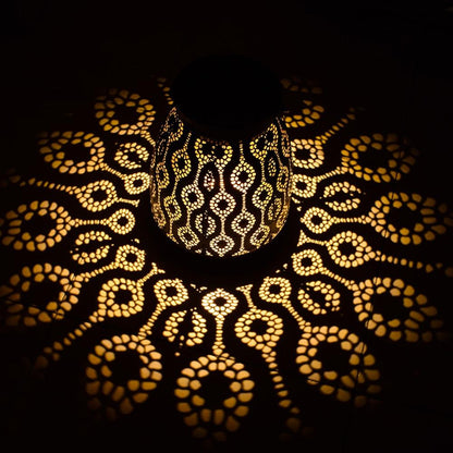 Lanterne Solaire Marocaine Design en Fer