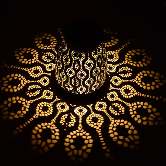 Lanterne Solaire Marocaine Design en Fer