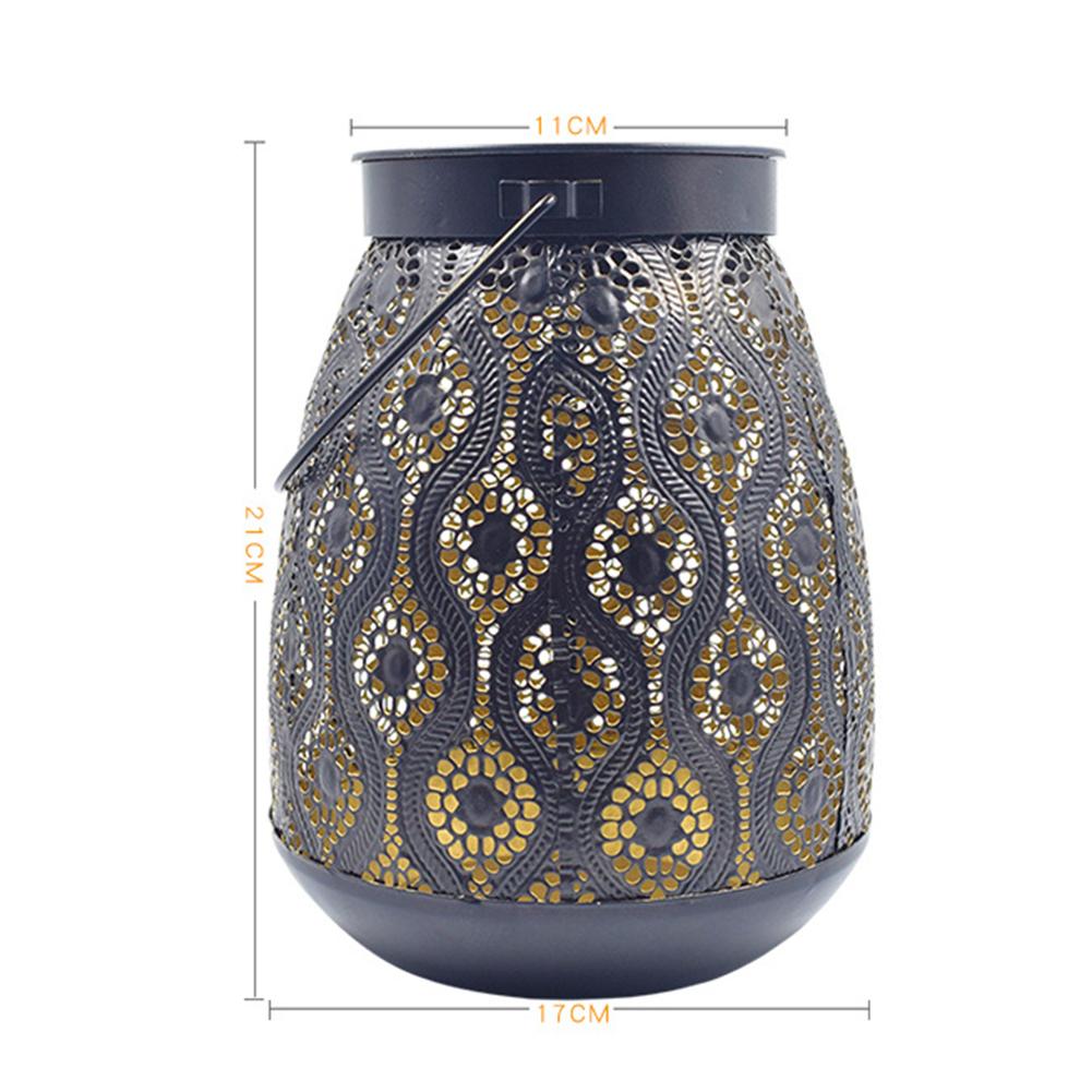 Lanterne Solaire Marocaine Design en Fer