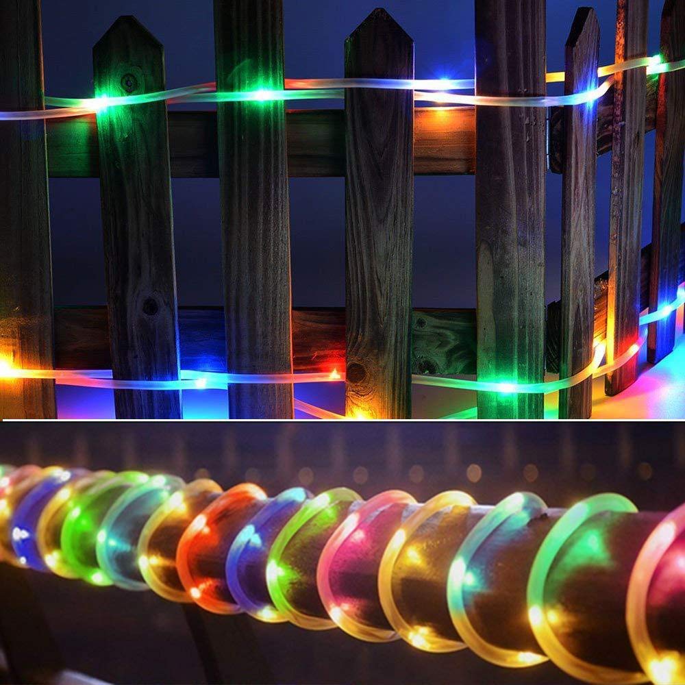 Guirlande Solaire Tube Lumineux 100 LED 12 Mètres